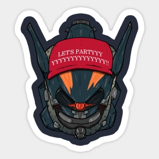 Lore Boys Metal Wolf Chaos Sticker